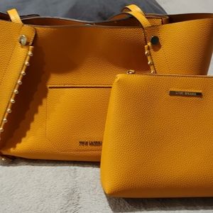 **Steve Madden**. Mustard Tote W/Bonus Bag!!